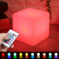 Miniatyrbild 2 av 8: LED nattlampa färgglad fyrkantig skrivbordslampa dimbar 16RGB färger