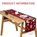 Miniatyrbild 2 av 5: Christmas Table Runner Burlap Rustic Christmas Runner for Table