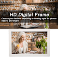 Miniatyrbild 7 av 8: Digital fotoram 15,4 tum 1280x800 Full HD Timing Elektronisk bildram med fjärrkontroll 100‑240VUS-kontakt