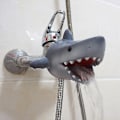 Miniatyrbild 4 av 5: Shark Cartoon Kranförlängare Tvättställ Badkar Pip Utloppsskydd Söt