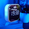 Miniatyrbild 5 av 8: 7-färgad LED-väckarklocka med digital LED-display och spegel