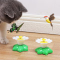 Miniatyrbild 3 av 5: Katt Leksak 360 Grader Roterande Fjäril Blomma Form Interaktiv Kattunge Leksak Katt Leksak