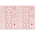 Miniatyrbild 1 av 6: 2 sets of multi-color optional static snowflake window glass