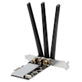 Miniatyrbild 2 av 7: PCI‑E Konverter Adapterkort med 3 WiFi-kortantenner för Bcm94360CSAX Bcm943602CS Bcm94331CSAX WLAN