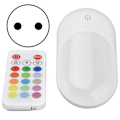 Miniatyrbild 1 av 8: Plug in LED-nattlampor 16 statiska färger RGB-nattlampa med