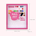 Miniatyrbild 6 av 8: Innovativ Nagellacksorganiserare, Professionell Nagelprovkarta med Återanvändbar Design för Enkel Nagelkonstövning, 80 Olika Nagellacksfärger