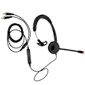 Miniatyrbild 4 av 7: Kontorstelefon Headset för Förbättrad Röstklarhet, Professionell Mikrofon-Mute & Volymkontroll för Brusreducerande Mikrofon, Kristallklart Chattande i Bullriga Miljöer