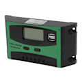 Miniatyrbild 3 av 7: Solarladdningsregulator, Funktionell LCD-skärm Lättläst med Realtidsdetektering, 12V 24V Automatisk Identifiering, Säker att Använda av Flera
