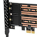 Miniatyrbild 4 av 8: Pcie Adapterkort För Dubbla M.2 Nvme, Förbättrade Datorlösningar Med Höghastighetsdataöverföring Och Avancerad Värmehantering, M Key B Key Gränssnitt