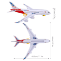 Miniatyrbild 4 av 8: Kreativt fantasiflygplan, slitstark plast säkerställer långvarig lek, universell hjuldesign ger smidig manövrerbarhet, mycket detaljerad