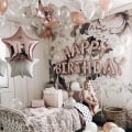 Miniatyrbild 2 av 7: 16 tum Baby Happy Birthday Letters Ballonger Aluminiumfolie Luft