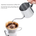 Miniatyrbild 1 av 8: 250 ml rostfritt stål gåshals smal pip kaffedroppkanna