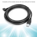 Miniatyrbild 1 av 3: D0106 90 Grader Micro USB Vänster Vinkel till USB Laddningskabel Adapter 3M för Samsung