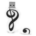 Miniatyrbild 2 av 7: Tecknad U Disk Vit Anteckningsutseende Höghastighets Masslagring Flash Drive Minnesenhet 64GB