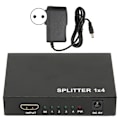 Miniatyrbild 2 av 8: HD Multimedia Interface Splitter 1 in 4 Ut 1080P Spegelskärm Videodelningsadapter för Hemma Bio 100-240VEU-kontakt