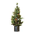 Miniatyrbild 1 av 5: Flocking artificial Christmas tree, desktop cedar Christmas