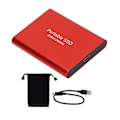 Miniatyrbild 2 av 8: Extern SSD Tålig Slitstark USB3.1 Överföring Kompakt Portabel Bekväm Praktisk Enhet för Win10 för IOS Röd 4TB
