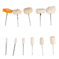 Miniatyrbild 5 av 8: 50 st Polerhuvud 3mm Spindel Buffing Hjul Mini Borste Tillbehör Set Kit för DIY