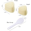 Miniatyrbild 2 av 8: Onigiri-form Triangel, 2 st Risbollformar, Triangel