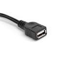 Miniatyrbild 4 av 6: Micro USB Datakabel med Strömförsörjning Host OTG-kabel Micro USB Adapter Y Strömsplitter Svart