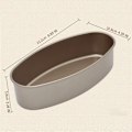 Miniatyrbild 1 av 8: Oval Nonstick Bakplåt Brödform Ostkaka Form