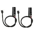 Miniatyrbild 1 av 8: Plug-N-Play PWM Fläkthubb För CPU-kylfläktar, Strömförsörjningsförlängningskabel Säkerställer Kompatibilitet Med Chassifläktar Och Ett Rent Och Prydligt PC-chassi (2st)