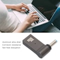 Miniatyrbild 7 av 8: Högpresterande USB C till DC-adapter, aluminiumlegeringsskal med snabb värmeavledning för resevänlig snabbladdning, kompatibel med Universal PD