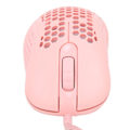 Miniatyrbild 2 av 7: Gamingmus Stabil Överföring Bekvämt Grepp Flexibel Användning Ergonomisk Design Lätt Trådbunden RGB PC Gaming Mus Rosa