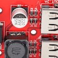 Miniatyrbild 3 av 8: Buck-modul 9V/12V/36V till 5V Justerbar Reglerad Strömförsörjningsmodul 3A för Bil Laddning