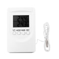 Miniatyrbild 4 av 8: Digital termometer inomhus/utomhus temperaturmätare med larm