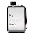 Miniatyrbild 1 av 8: Svart Lovers Flat Vattenflaska Bärbar Fitness A5 380ml Slim