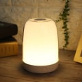 Miniatyrbild 7 av 8: Färgglad varmvit touch-bordslampa LED nattlampa sovrum USB