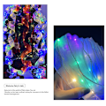 Miniatyrbild 5 av 5: Christmas Lights, Gold Mesh Double Layer Lights with Xmas Tree