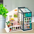 Miniatyrbild 4 av 7: DIY Dockhus Sött Dockhus Miniatyrhus Leksakssats Perfekt