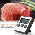Miniatyrbild 2 av 8: LCD-digital display termometer för mat med temperatur- och tidsvisning