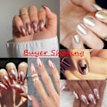 Miniatyrbild 7 av 8: Holografiskt krom nagelpulver, Unicorn Mirror Effect Premium