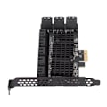 Miniatyrbild 5 av 8: Pcie Sata Expansionskort, Utrustat Med 16 Portar Pcie Till Sata-gränssnitt För Masslagringsanslutning, Hög Överföringshastighet Upp Till 6 Gbps, Stabilitet