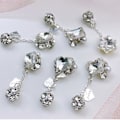 Miniatyrbild 5 av 6: 12 st 3D nagelberlocker dingla nagel strass nagelkristaller legering