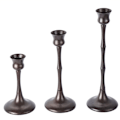 Miniatyrbild 1 av 5: Matte Black Candle Holder Set of 3 Decorative Candle Holder for