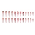 Miniatyrbild 5 av 5: Nude Press On Nails Coffin Långa Falska Naglar Akryl Gradient