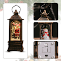 Miniatyrbild 3 av 5: Christmas Light-Up Snow Globe Lantern,  Santa with Little Girl