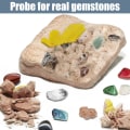 Miniatyrbild 2 av 8: Mineralgrävningsset Leksak Stenar och Fossil DIY Kit med 15