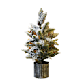 Miniatyrbild 1 av 5: Flocking artificial Christmas tree, desktop cedar Christmas