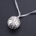 Miniatyrbild 6 av 7: 5m 40 LED-boll ljusslinga för sovrum gräsmatta landskap