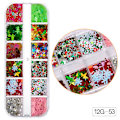 Miniatyrbild 3 av 6: Colored Sequins Nails Art, Glitters Thin Paillette Flakes