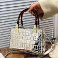 Miniatyrbild 4 av 5: Ny retro messenger bag i PU-läder, tote bag för kvinnor