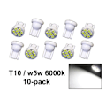 Miniatyrbild 1 av 4: T10 w5w Led 6000k chip 10-pack 140 lumen st Vit