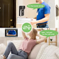 Miniatyrbild 7 av 8: 7-tums Trådbunden Video Dörrklocka Snapshot Inspelningsstöd för TUYA APP 1080P WiFi Video Dörrklocka Kamera för IOS för Android AU-kontakt