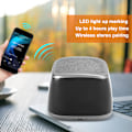 Miniatyrbild 3 av 7: Bluetooth 5.0 Högtalare Plastskal Grå Trådlös Handsfree Skrivbordshögtalare Låda Grå