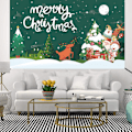 Miniatyrbild 5 av 5: Christmas background banner, 100D polyester cloth scene
